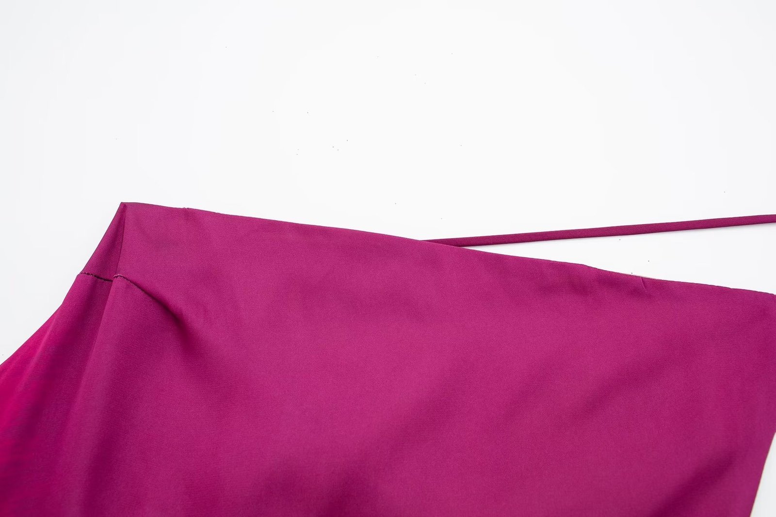 Women's Slant-shoulder Collar Tie-dye Strap Slim Dress - Image 8