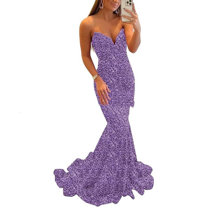 Sequin Evening Dresses For Women Formal Long Prom Party Gowns - Image 6