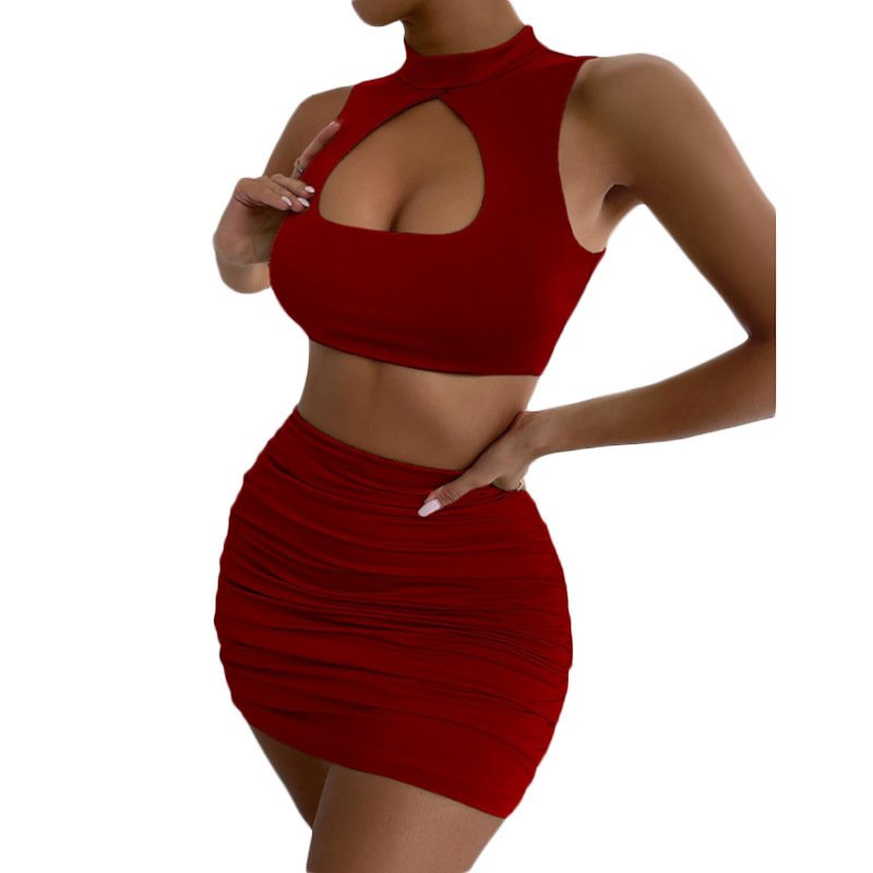 Women's Clothing Hollowed Fashion Navel Suit - Image 4